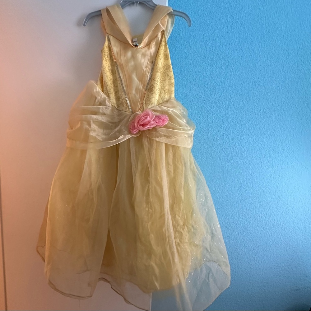Beauty and the beast bell dress costume size 11-12 Disney store